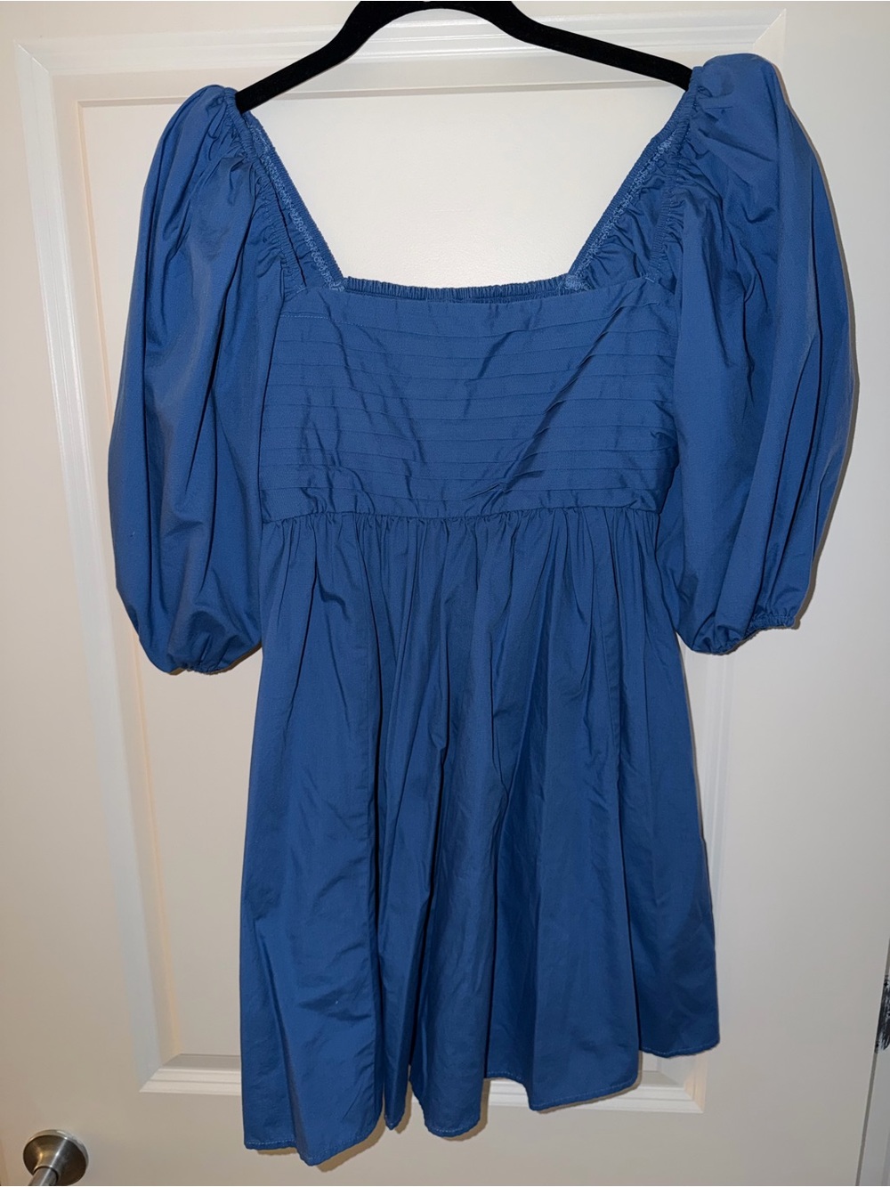 Abercrombie Emerson Poplin Puff Sleeve Mini Dress